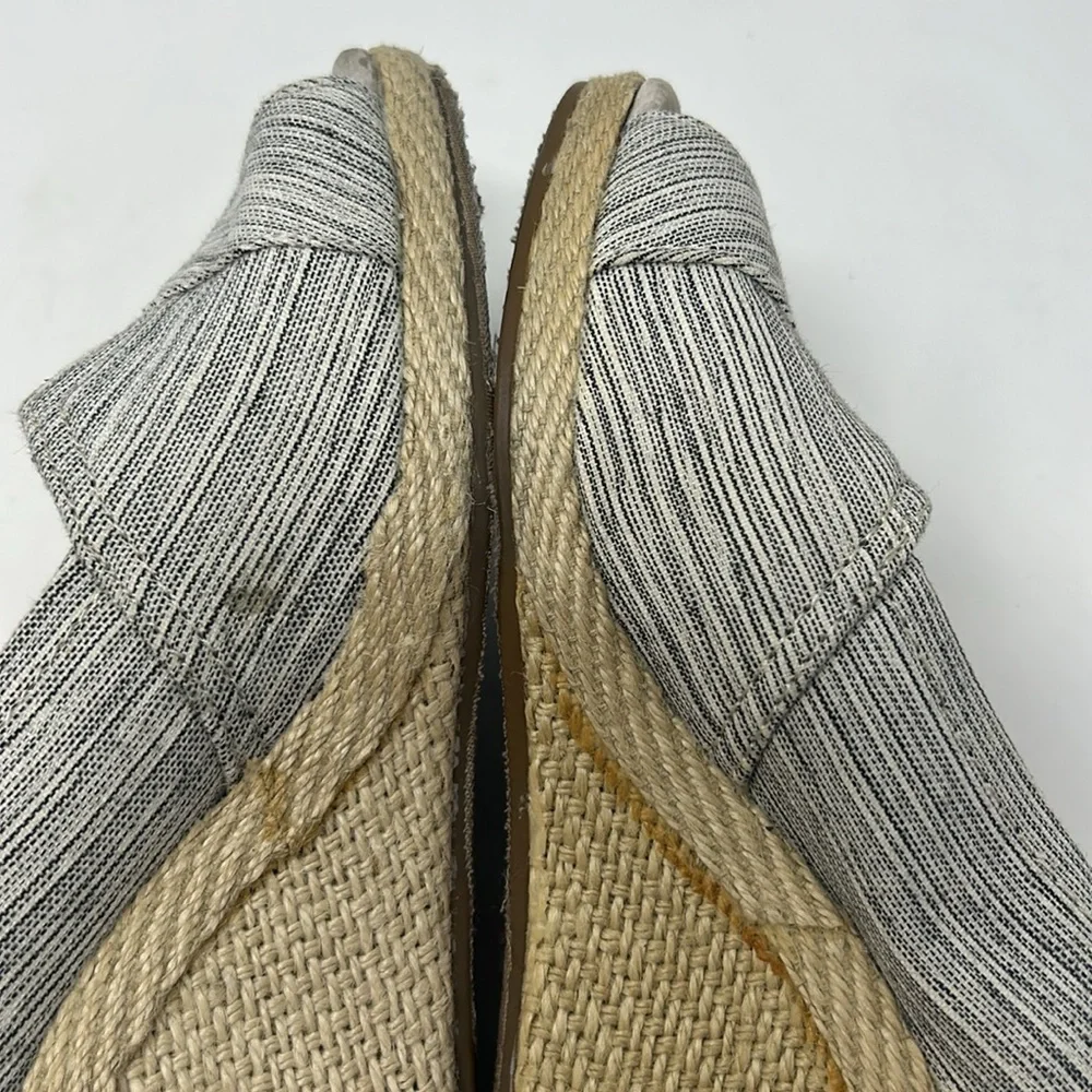 Toms Espadrille Wedged Heel Open Toe Shoes Size 7